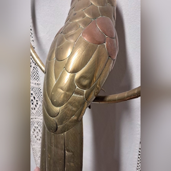 Vintage 1960's Sergio Bustamante Copper Brass Parrot - Picture 10 of 10